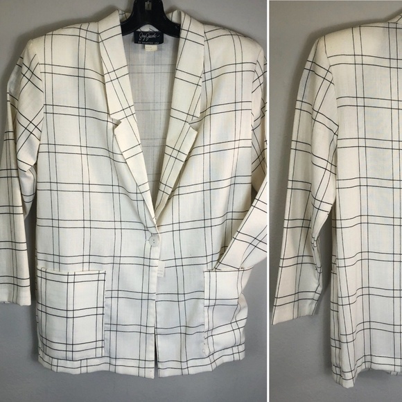 Vintage Jackets & Blazers - Vintage Womens 1980s DEADSTOCK Androgyny Blazer